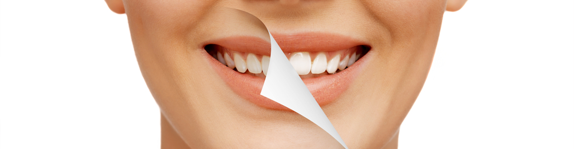 smile being folded down and half of it whiter