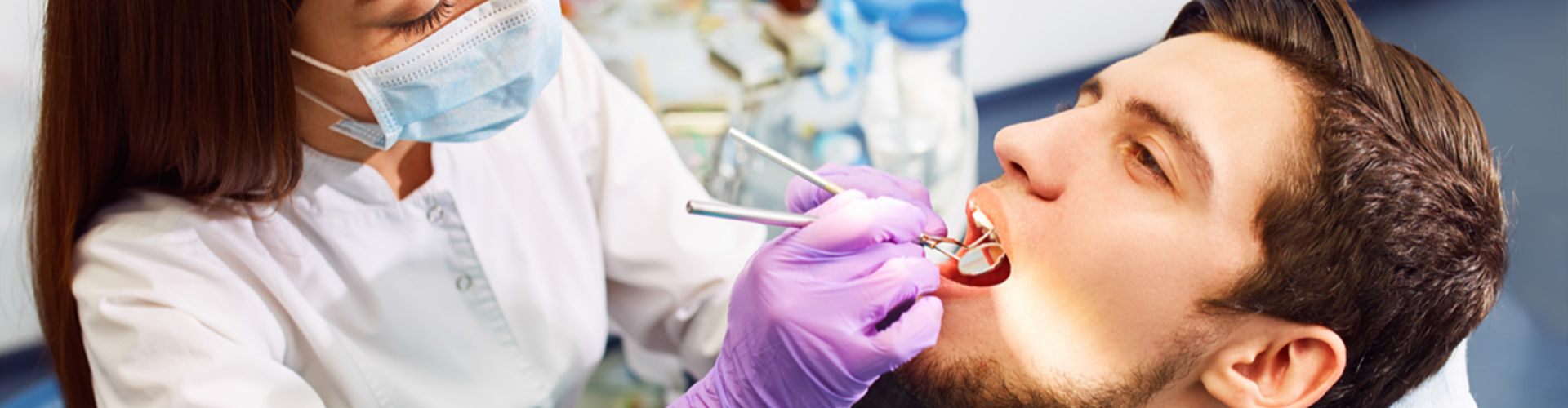 dentist working on patient 