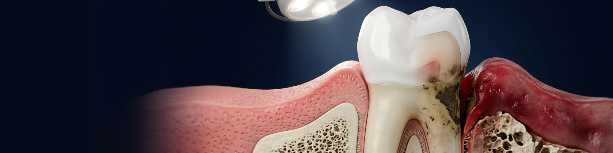 Rendering-of-a-decaying-tooth-in-inflamed-gums.