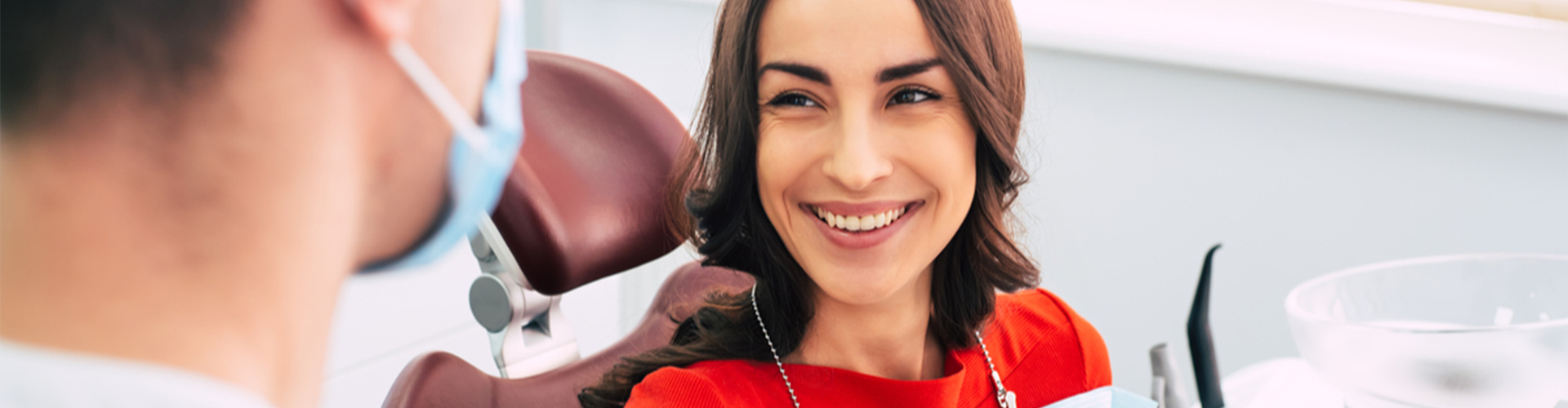 Patient chair smiling in chair 
